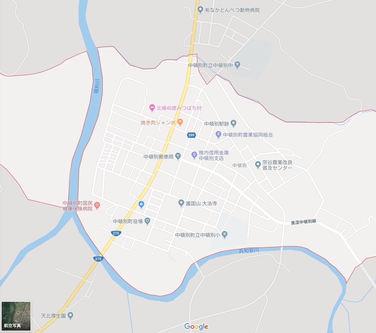 第９番札所 大法寺 周辺地図